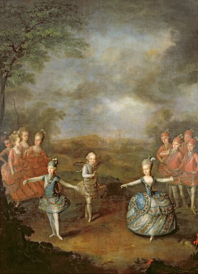 Marie Antoinette and her sisters in 